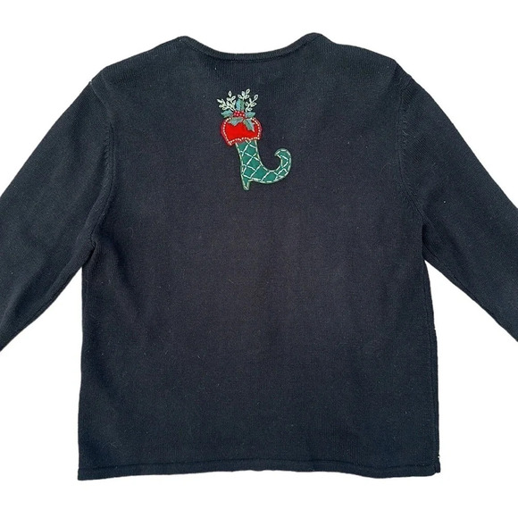 Vintage Heirloom Collectibles Ugly Christmas Sweater Cardigan Women’s - Picture 6 of 9